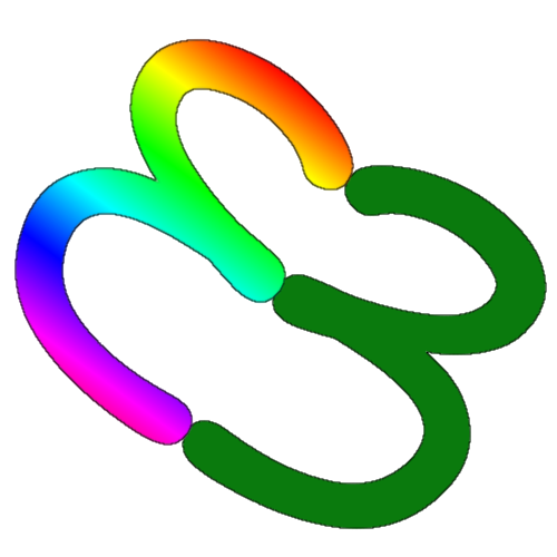 Thirty Three Electrical's logo. A rainbow backwards three and a green regular three.