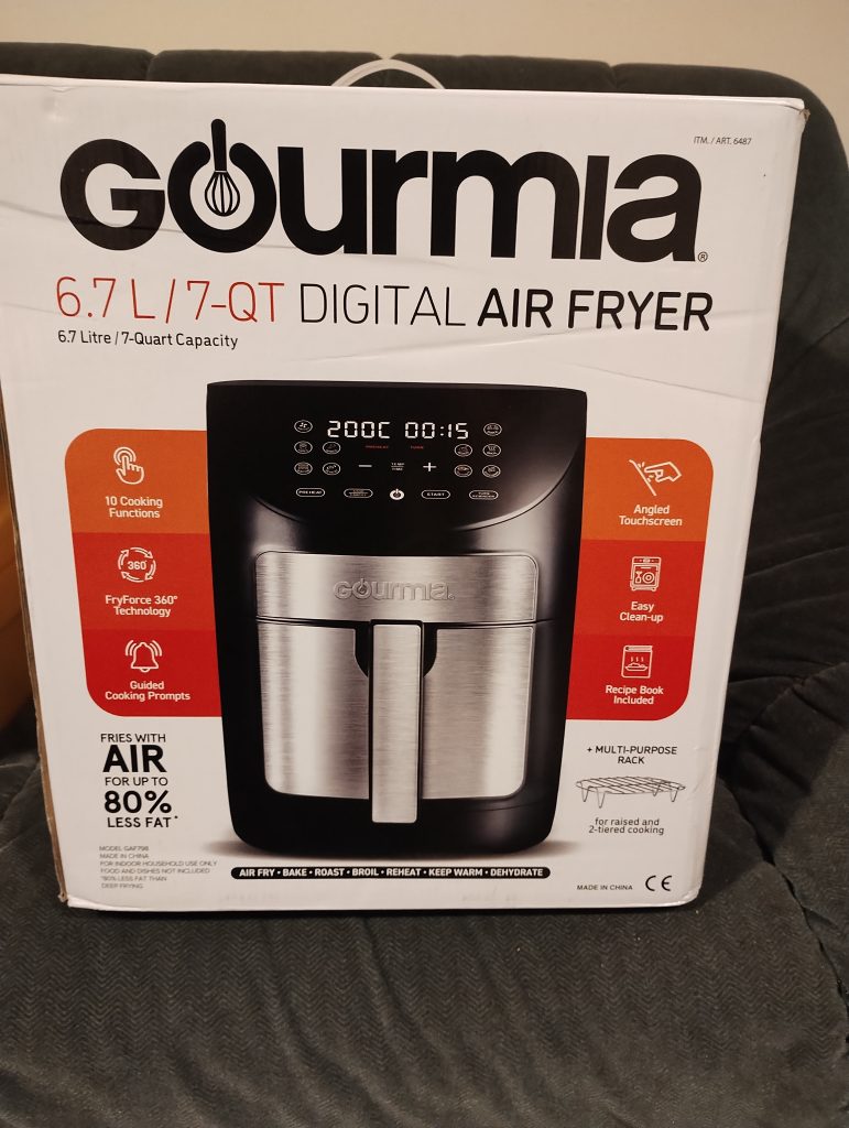 Gourmia 6.7 litre Air Fryer Box