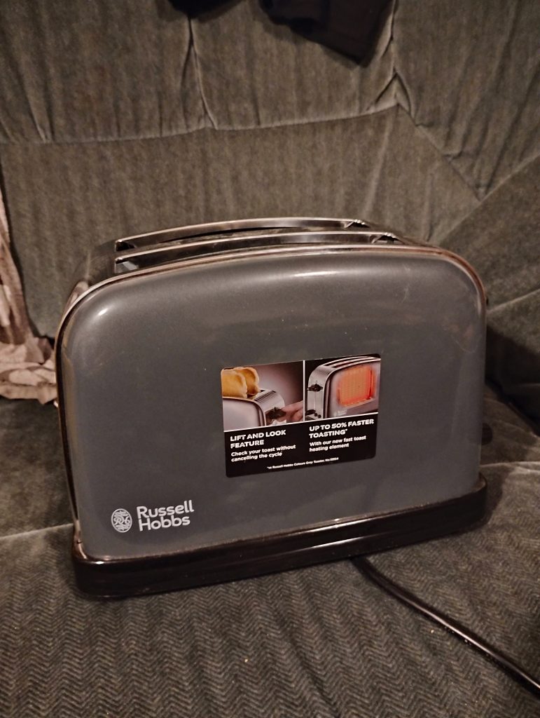 Grey Russell Hobbs Toaster